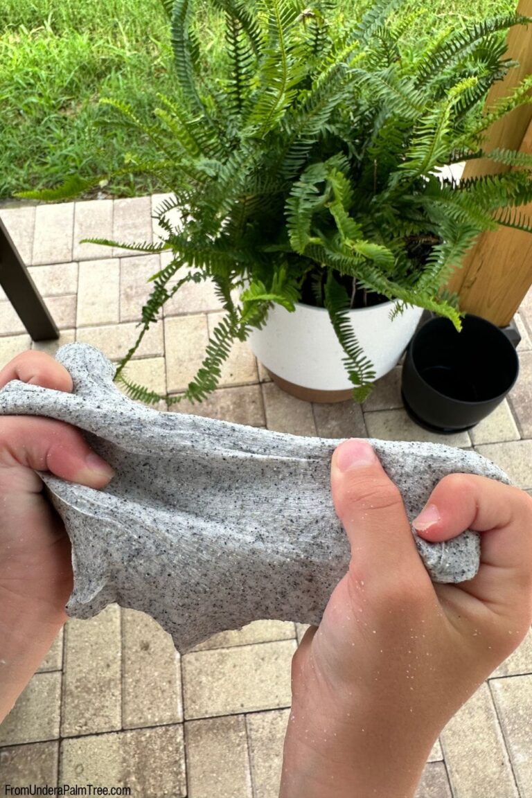 DIY Beach Sand Slime > From Under a Palm Tree