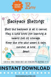 backpack blessing | Backpack blessing tags pdf | Backpack blessing tags printable free | Backpack blessing tags template | Backpack Tags for School Backpack | blessing tag | calm anxiety in kids | child anxiety | child blessing | church | Custom backpack blessing tags | faith | faith filled | Family | Free backpack blessing tags | Free printable backpack blessing tags for kids | fromunderapalmtree | how to help calm school related anxiety in children | how to help calm school related anxiety in kids | Illustrated ministry Backpack Tags | Illustrated Ministry stickers | lifestyle | lifestyle blog | lifestyle blogger | mom blogger | pdf | Personalized backpack blessing tags | printable | Printable Backpack Blessing Tags for Kids | Printable backpack blessing tags for kids free printable| Printable backpack blessing tags for kids pdf | School Blessing tag | tag | free printable | PDF | free | etsy | etsy shop | etsy printables | etsy printables shop |
